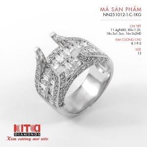 Vỏ Nhẫn Kim Cương Vàng Trắng